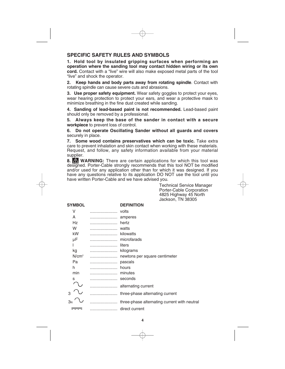 Porter-Cable 121 User Manual | Page 4 / 11
