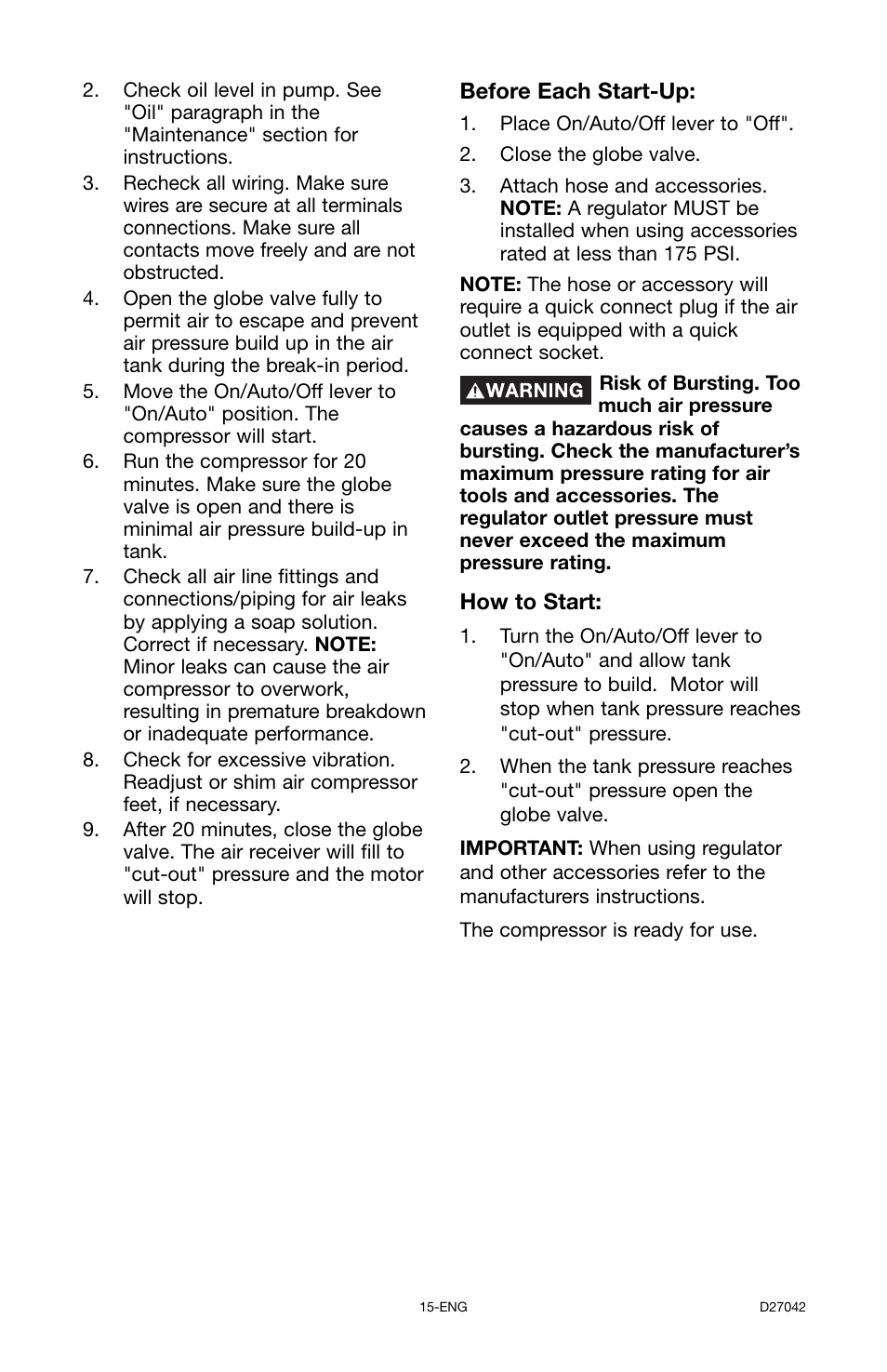 Porter-Cable C7550 User Manual | Page 15 / 26