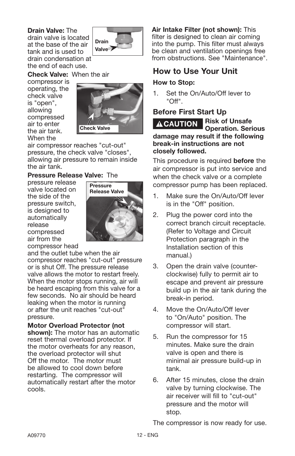 How to use your unit | Porter-Cable CFFR350C User Manual | Page 12 / 22