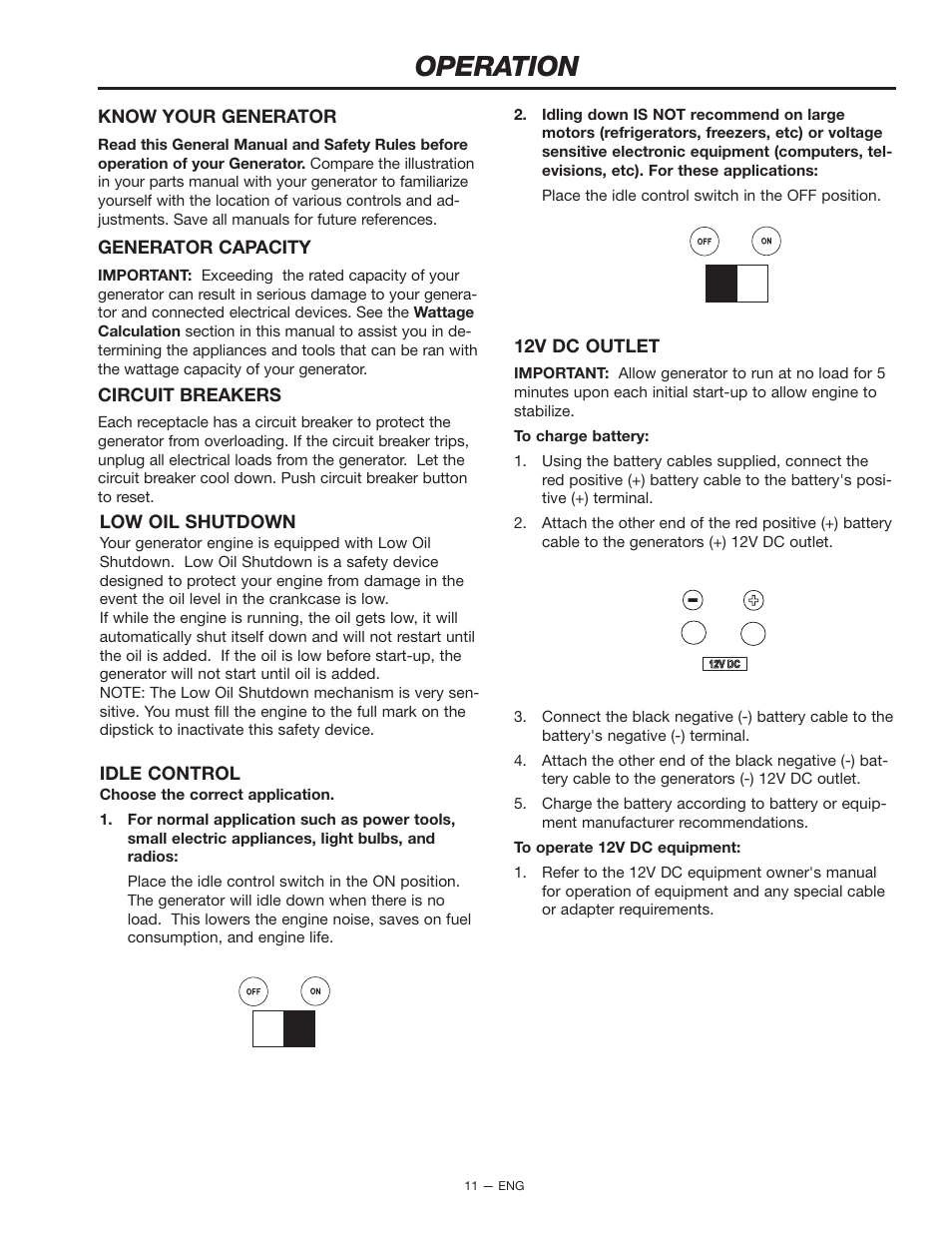 Operation | Porter-Cable H451CS User Manual | Page 11 / 20