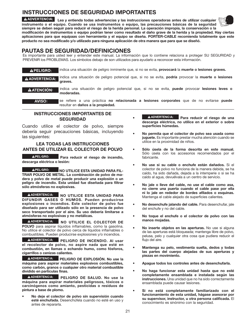 Porter-Cable N066288 User Manual | Page 21 / 32