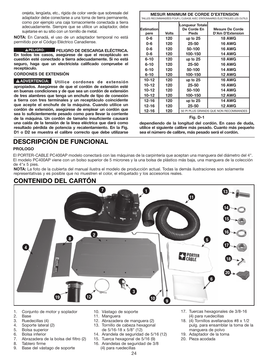 Porter-Cable N066288 User Manual | Page 24 / 32