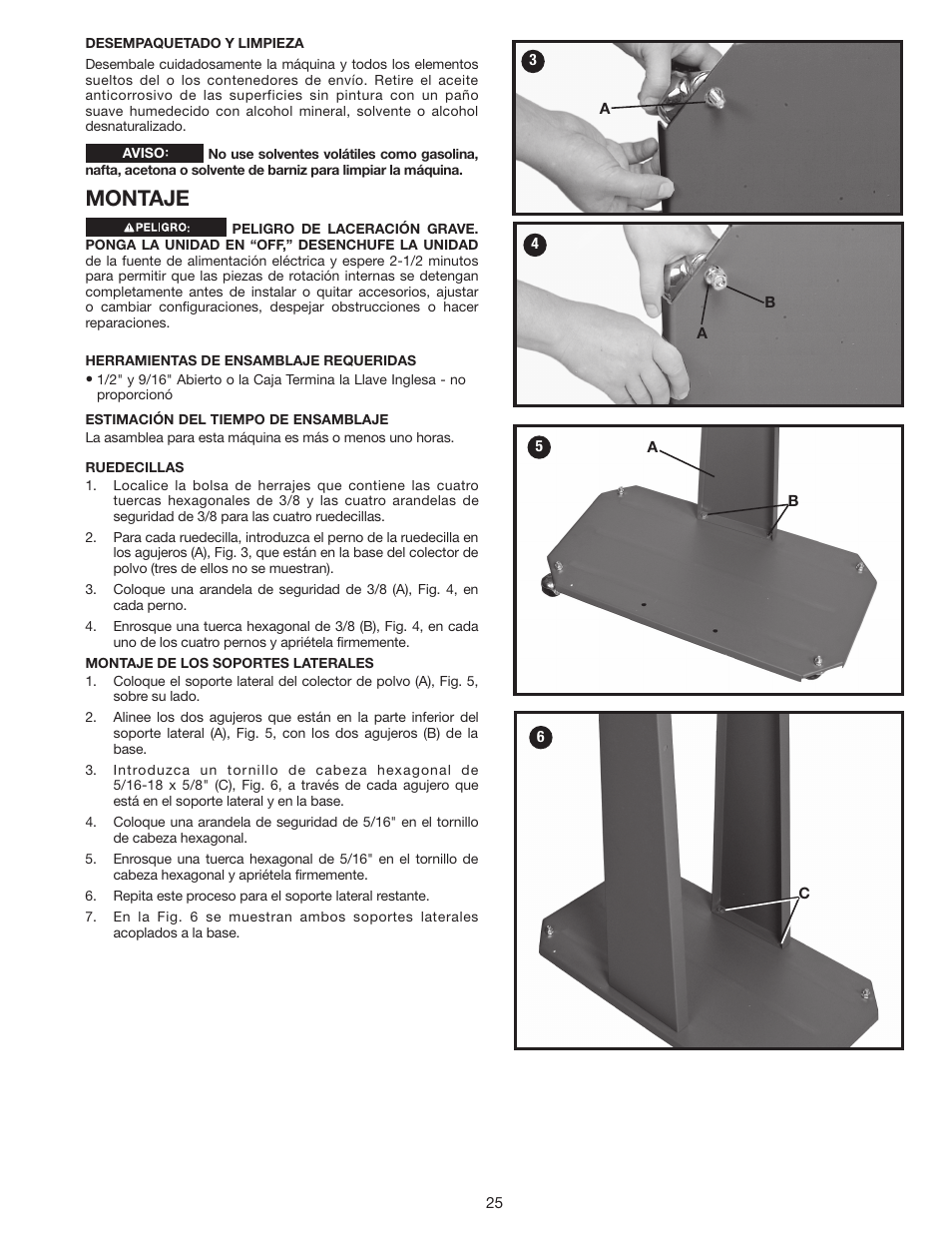 Montaje | Porter-Cable N066288 User Manual | Page 25 / 32