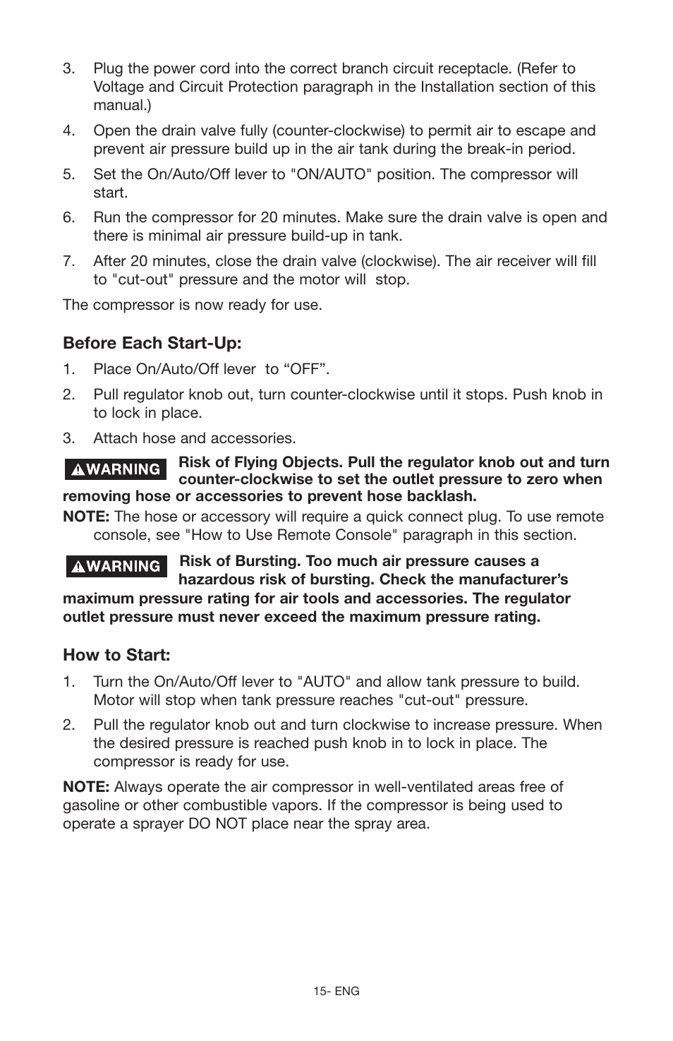 Porter-Cable C2555 User Manual | Page 15 / 80