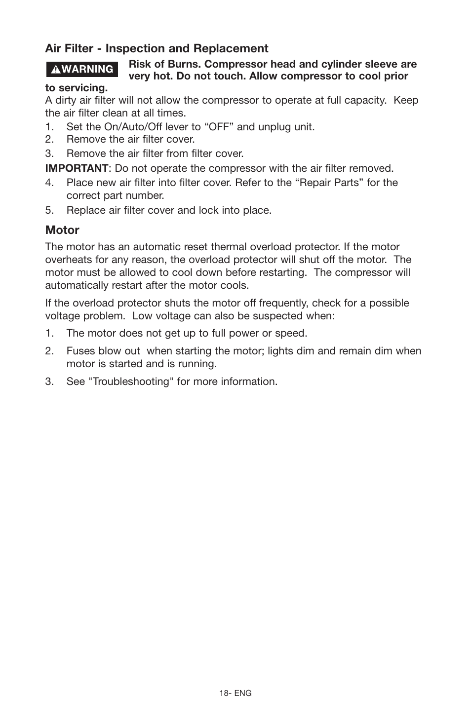 Porter-Cable C2555 User Manual | Page 18 / 80