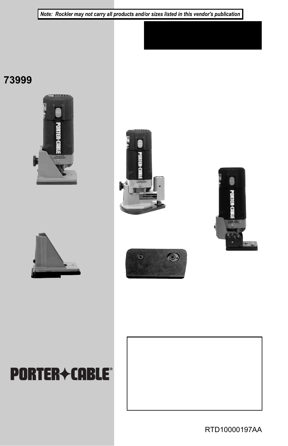 Porter-Cable 7320 User Manual | 23 pages