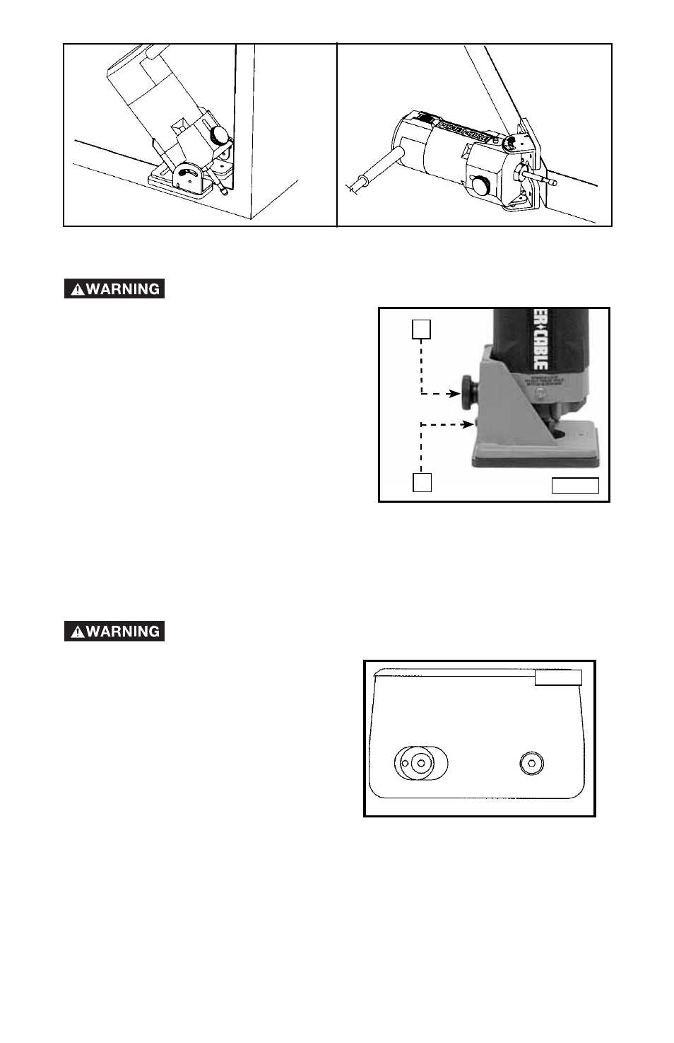 Adjusting the bit exposure, Adjusting guide plate, Using the underscribe trimmer | Porter-Cable 7320 User Manual | Page 18 / 23