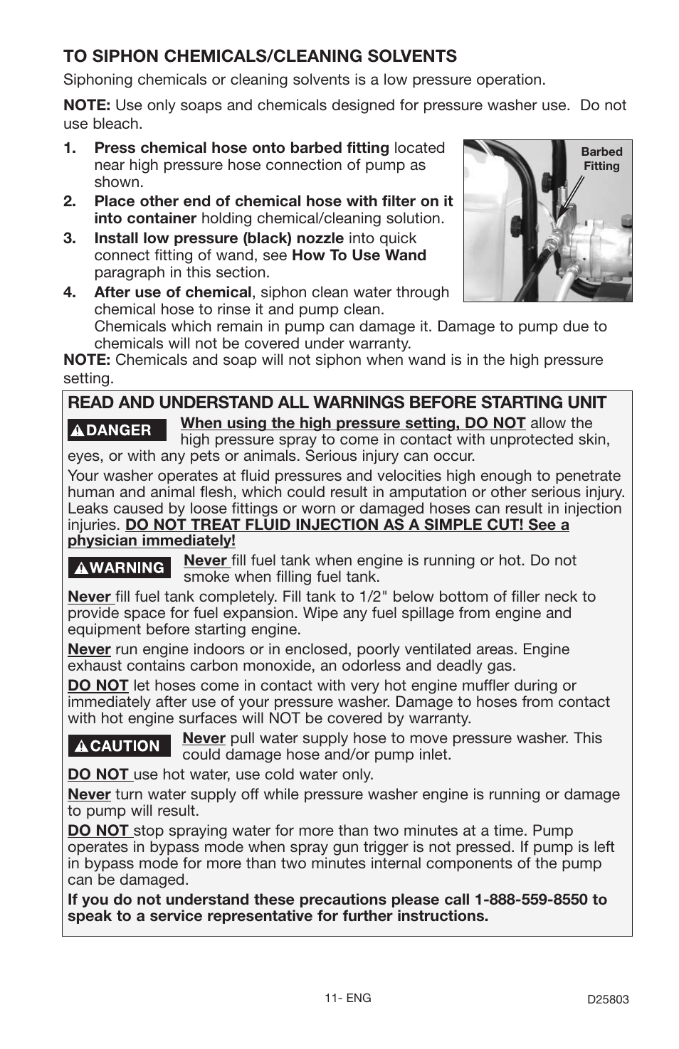 Porter-Cable D25803-025-1 User Manual | Page 11 / 20