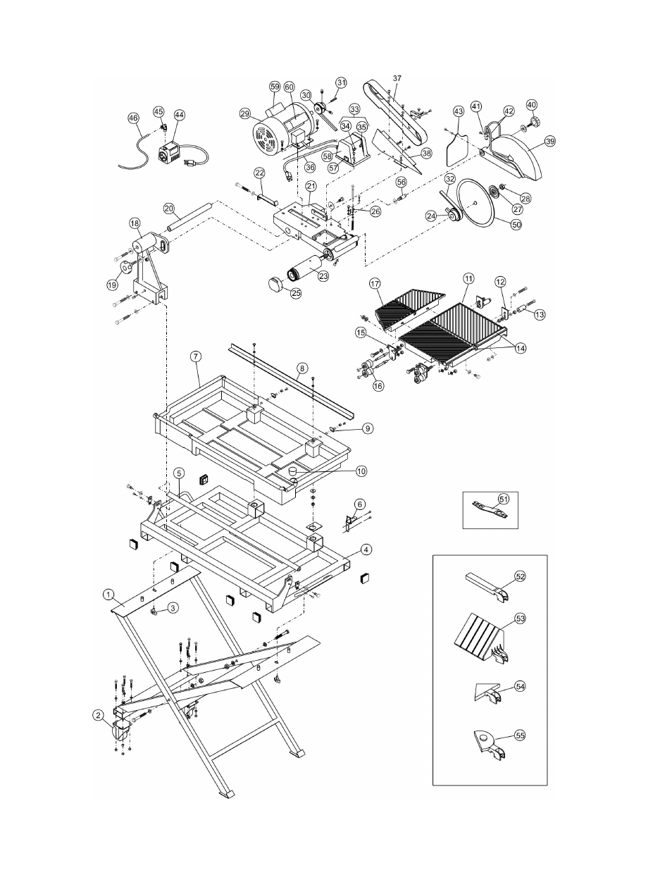 Diagram 1 | Porter-Cable FTS-150 User Manual | Page 22 / 26
