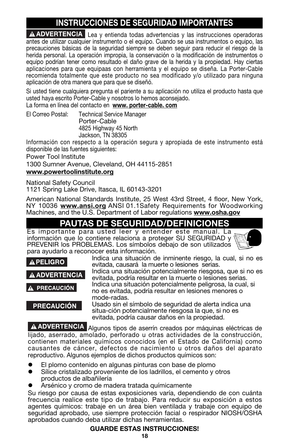 Porter-Cable 333VS User Manual | Page 18 / 48