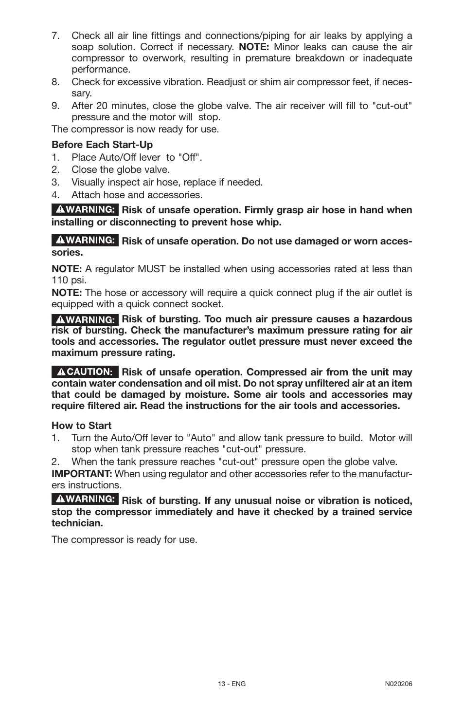 Porter-Cable C7501M User Manual | Page 13 / 80