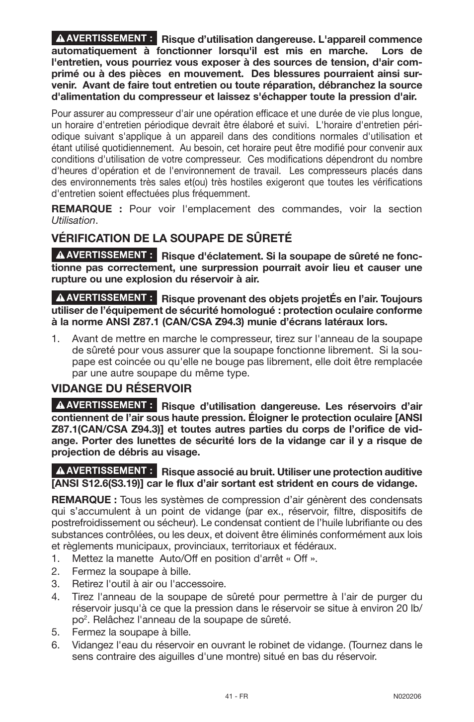 Porter-Cable C7501M User Manual | Page 41 / 80