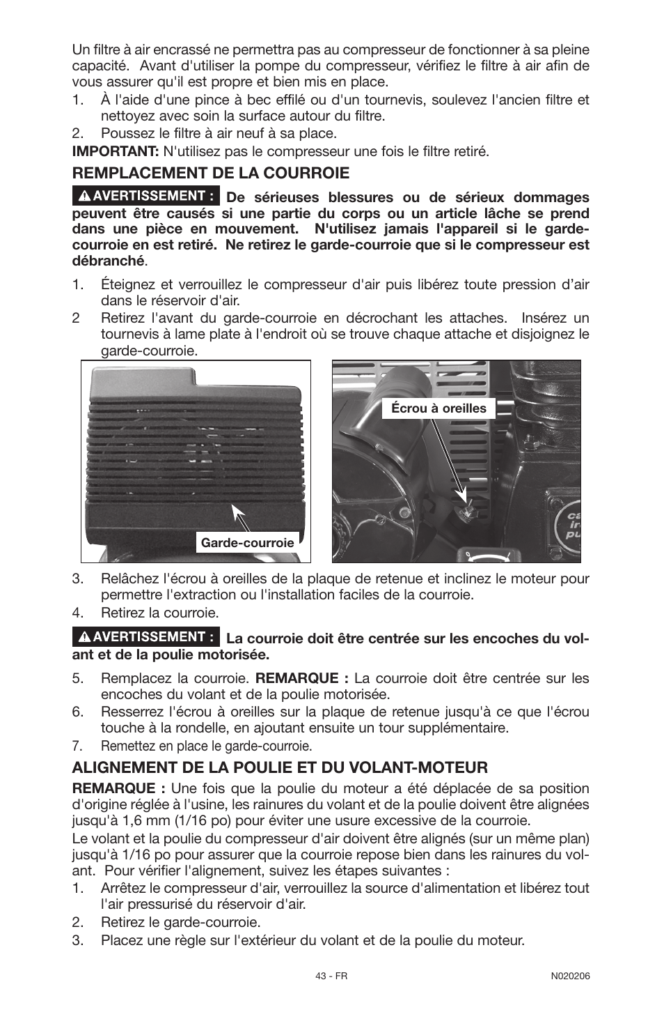 Porter-Cable C7501M User Manual | Page 43 / 80