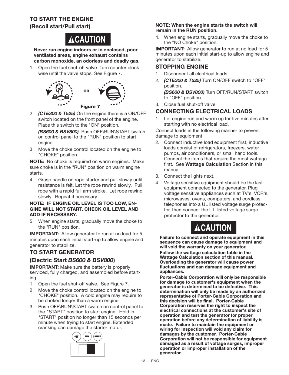 Porter-Cable BS600 User Manual | Page 13 / 20