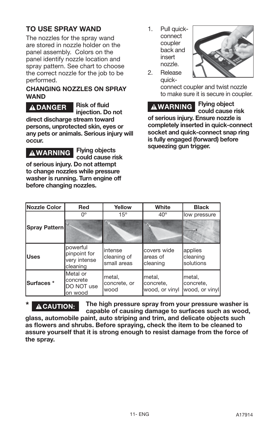 Porter-Cable A17914-05-10-06 User Manual | Page 11 / 64