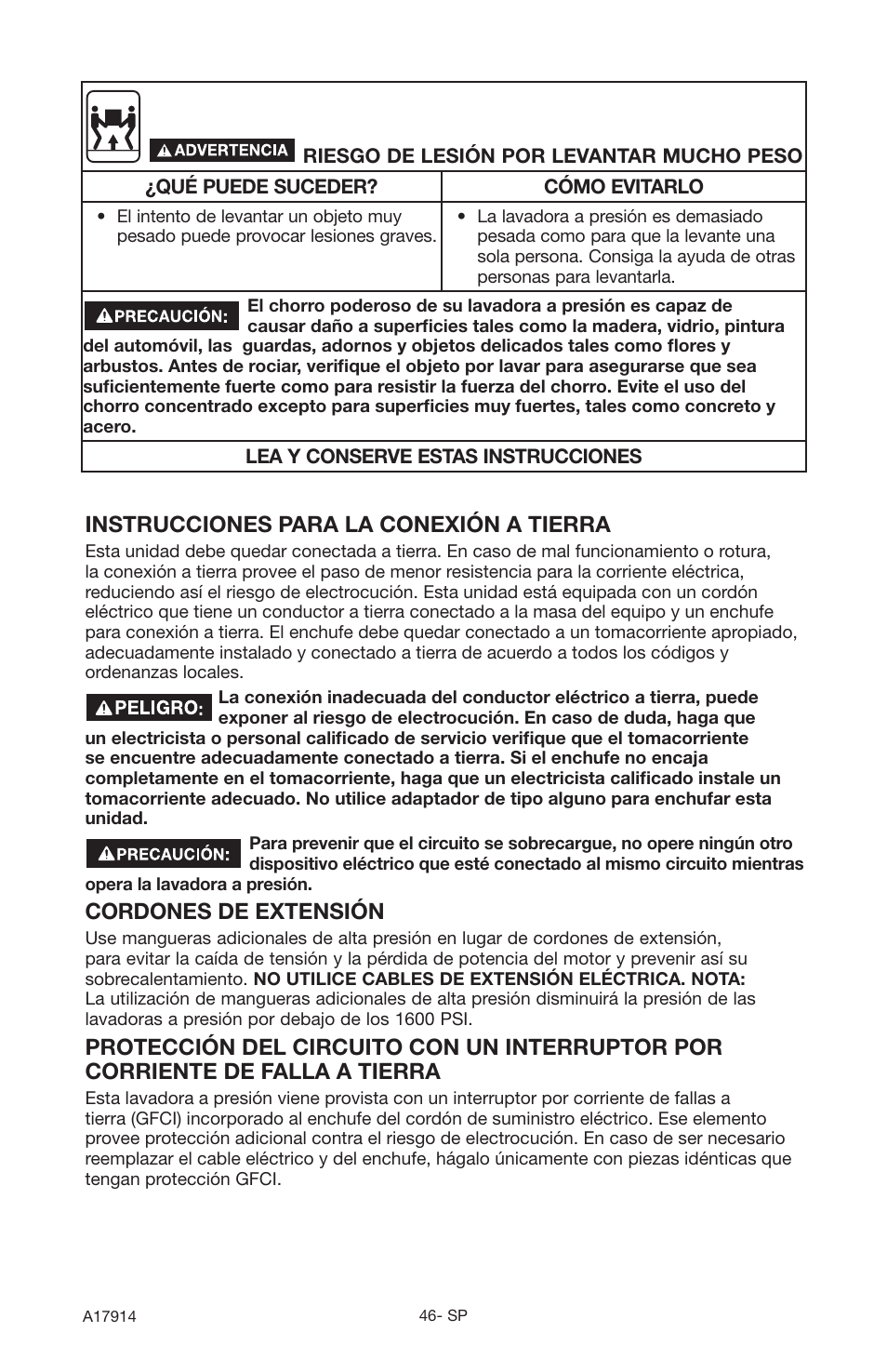 Porter-Cable A17914-05-10-06 User Manual | Page 46 / 64