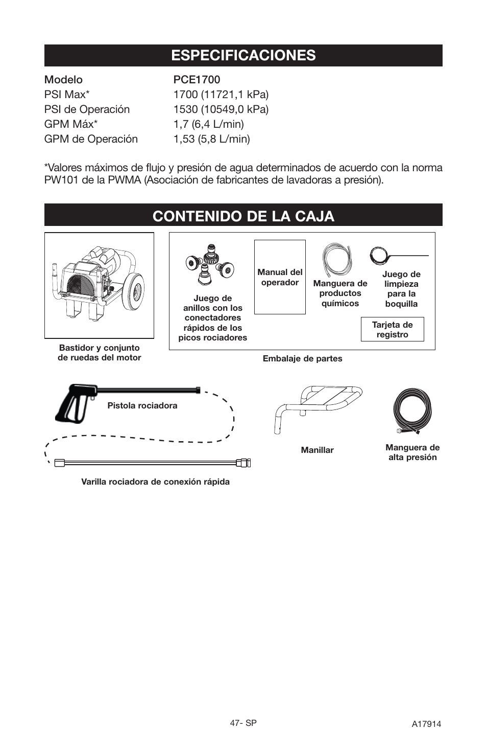 Porter-Cable A17914-05-10-06 User Manual | Page 47 / 64