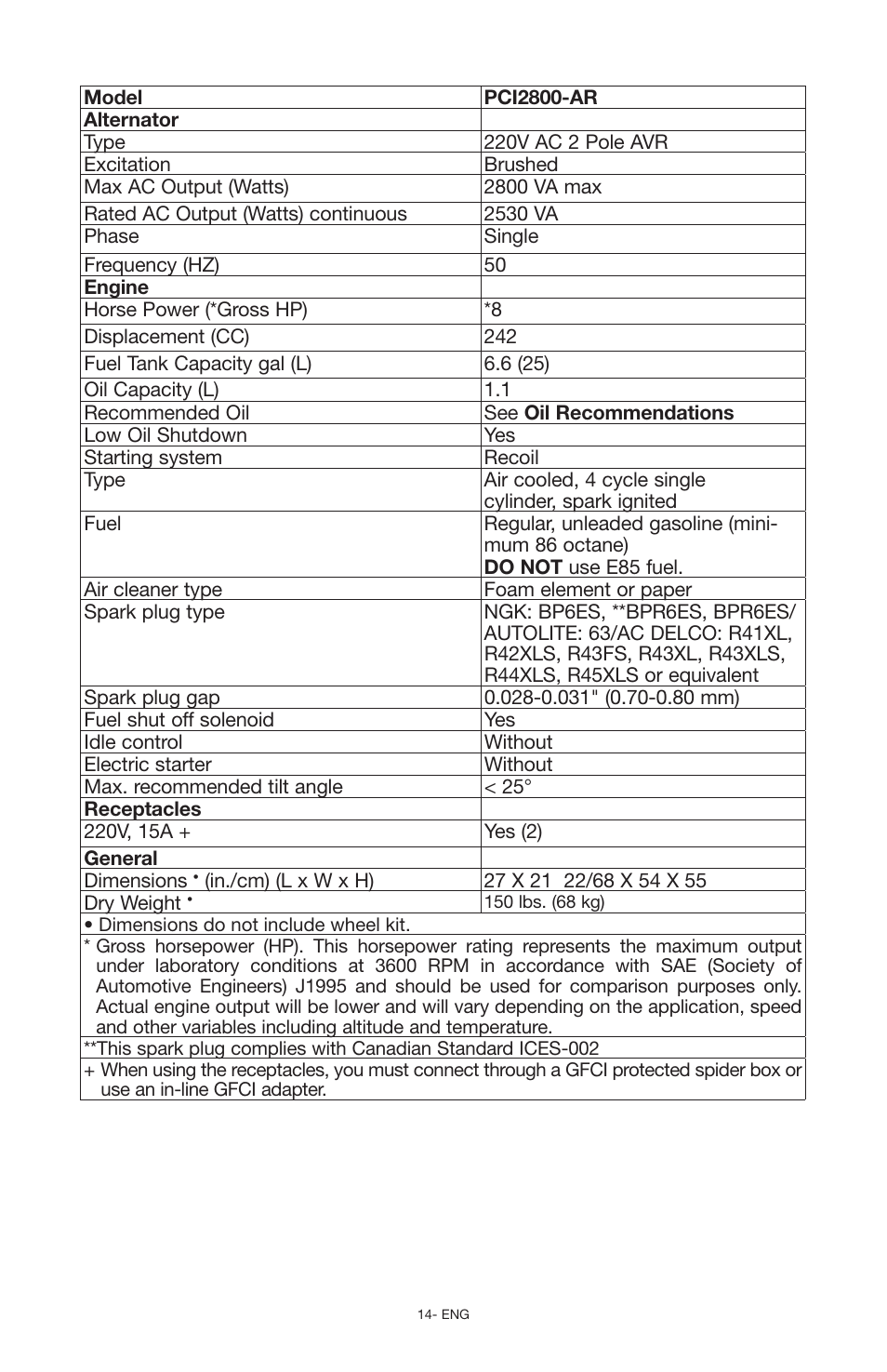 Porter-Cable N030679 User Manual | Page 14 / 92