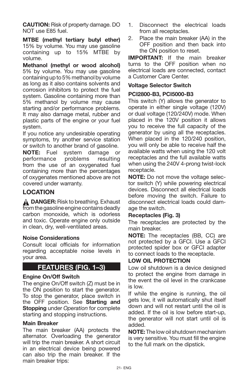 Features (fig. 1–3) | Porter-Cable N030679 User Manual | Page 21 / 92