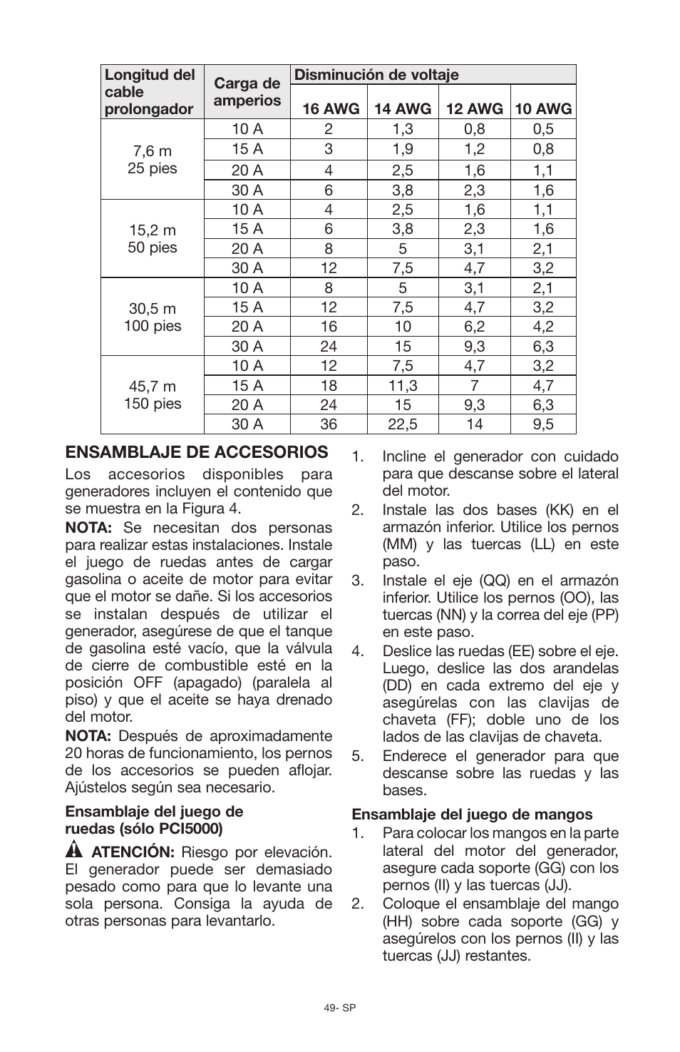 Porter-Cable N030679 User Manual | Page 49 / 92