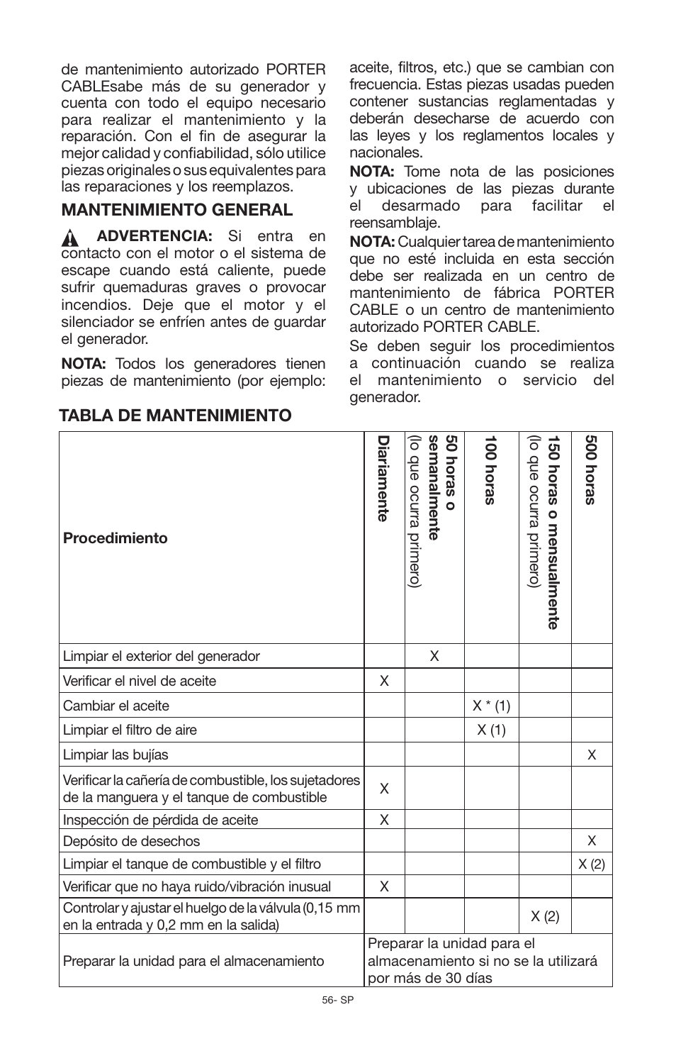 Porter-Cable N030679 User Manual | Page 56 / 92