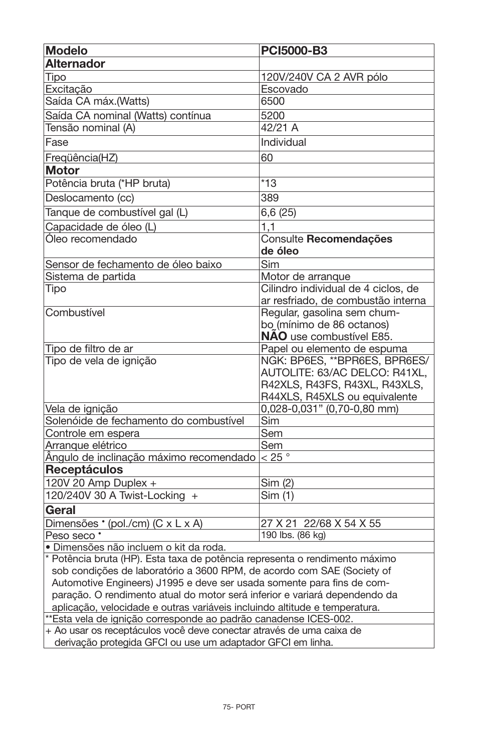 Porter-Cable N030679 User Manual | Page 75 / 92