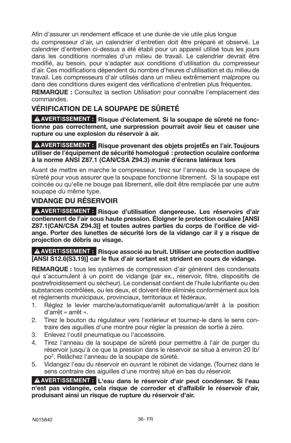 Porter-Cable CPFC2TV3525VP User Manual | Page 36 / 72