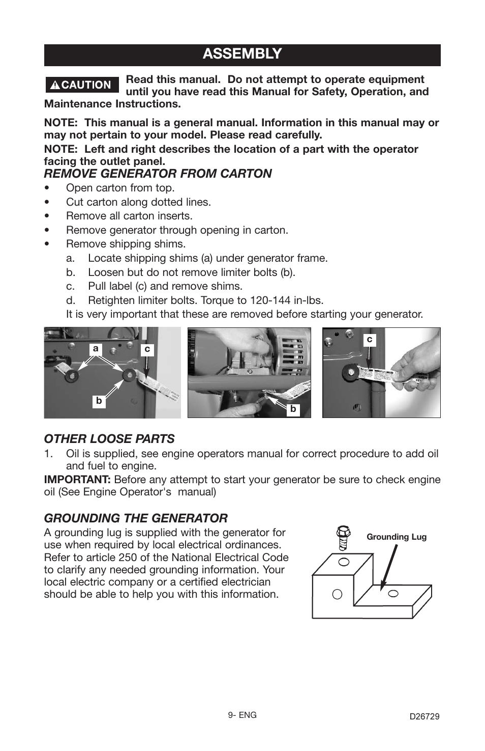 Assembly | Porter-Cable D26729-028-0 User Manual | Page 9 / 22