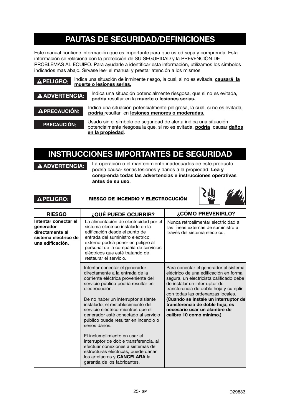 Porter-Cable D29833-038-0 User Manual | Page 25 / 68