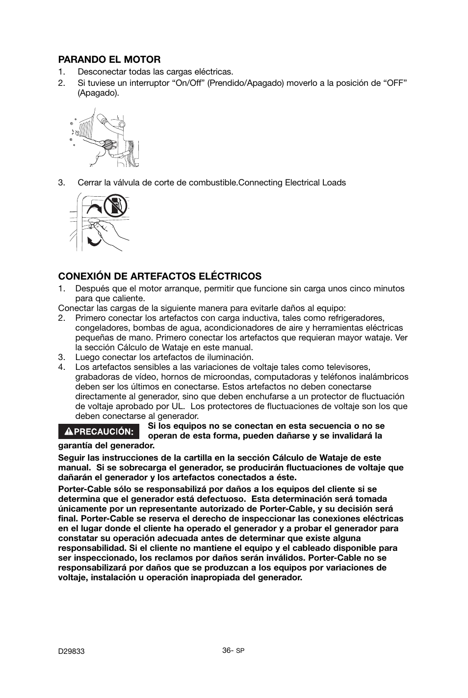 Porter-Cable D29833-038-0 User Manual | Page 36 / 68