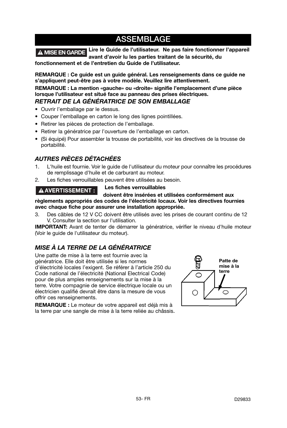 Assemblage | Porter-Cable D29833-038-0 User Manual | Page 53 / 68