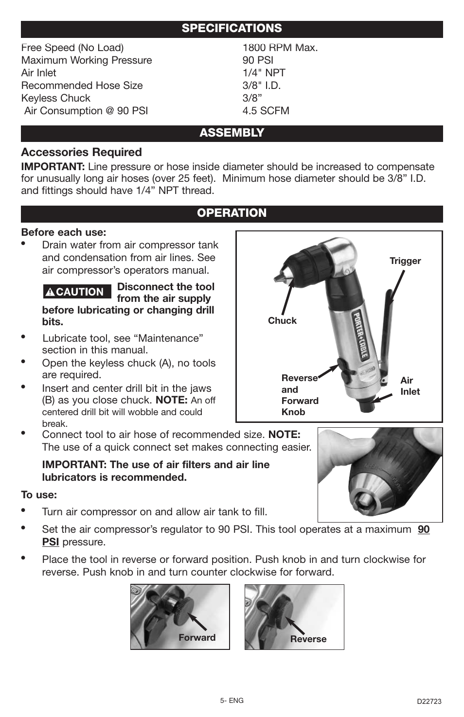 Porter-Cable PTD381 User Manual | Page 5 / 8