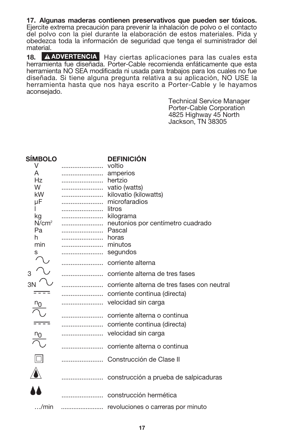 Porter-Cable 7416 User Manual | Page 17 / 36