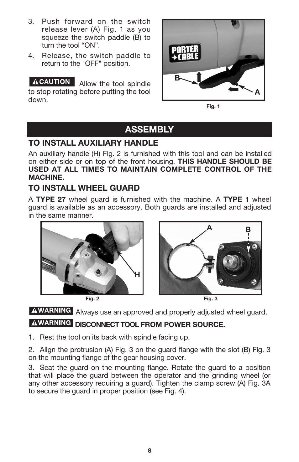 Assembly | Porter-Cable 7416 User Manual | Page 8 / 36