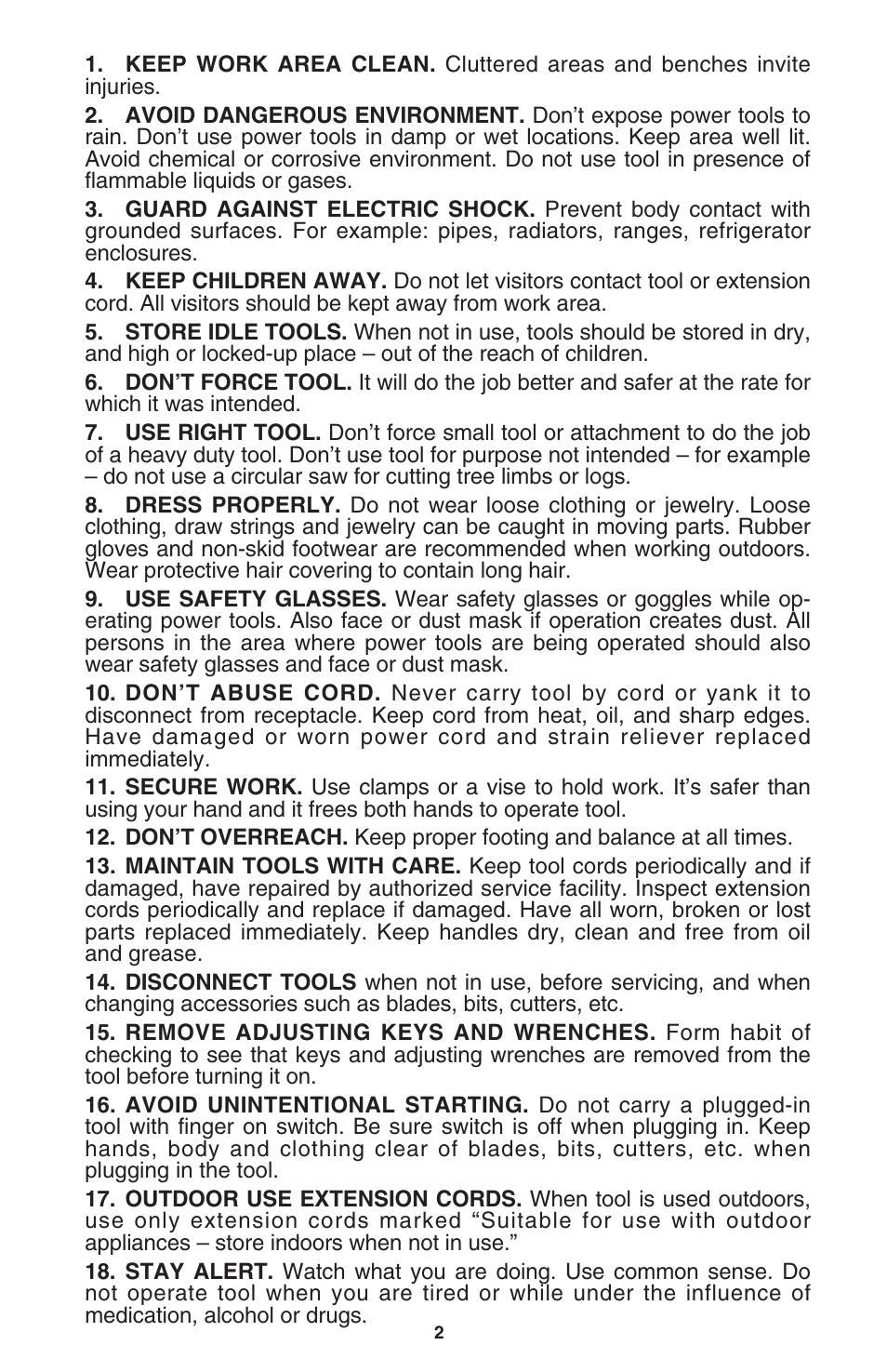 Porter-Cable 5043 User Manual | Page 2 / 15