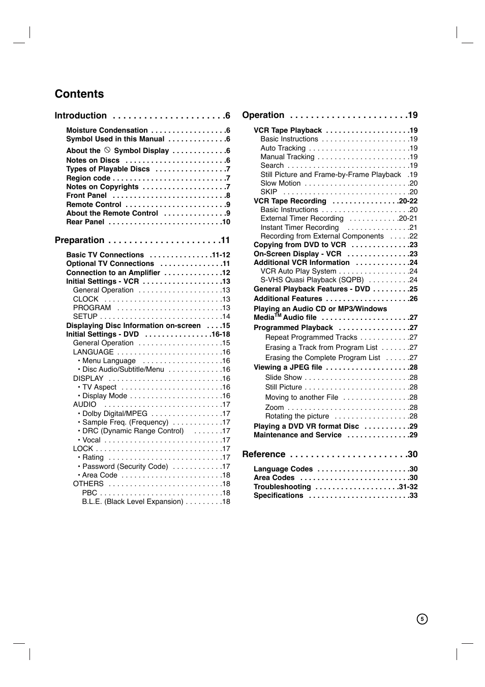 Philips DVP3340V-17B User Manual | Page 5 / 34