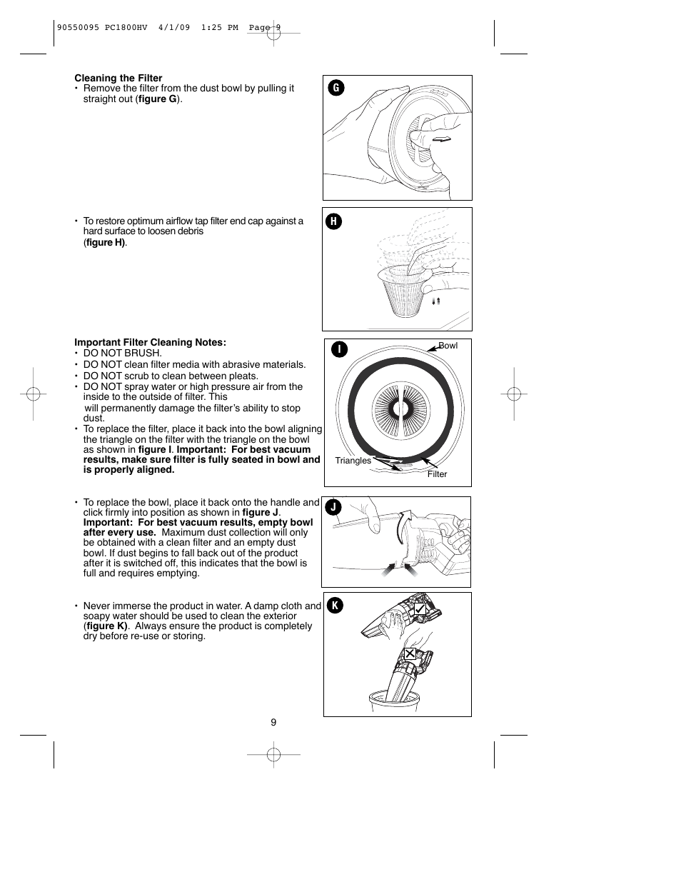 Porter-Cable PC1800HV User Manual | Page 9 / 36