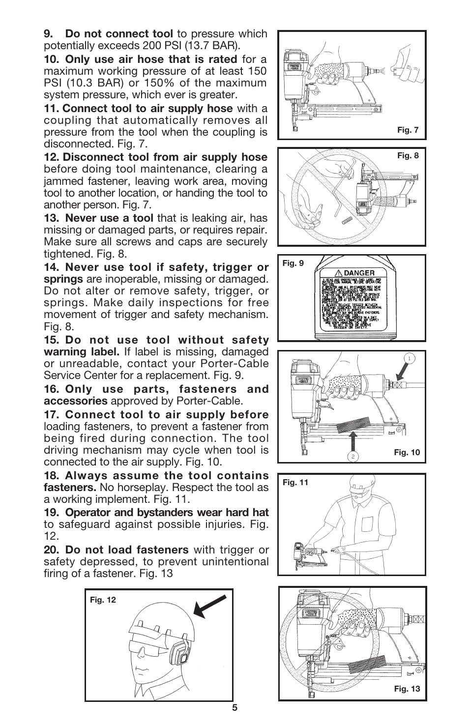 Porter-Cable FN250A User Manual | Page 5 / 13