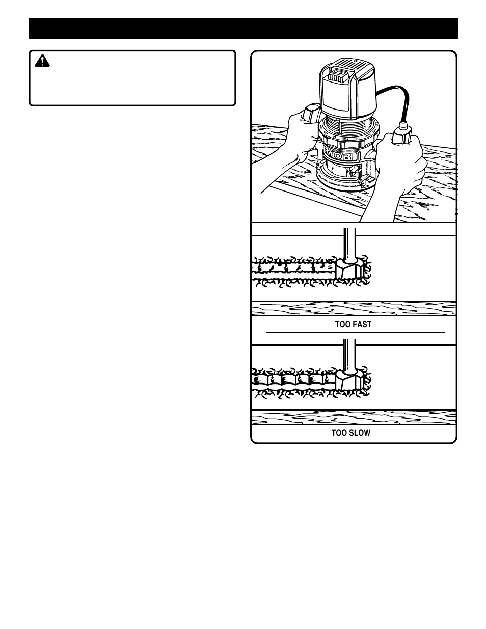 Operation, Warning | Ryobi R161 User Manual | Page 10 / 16