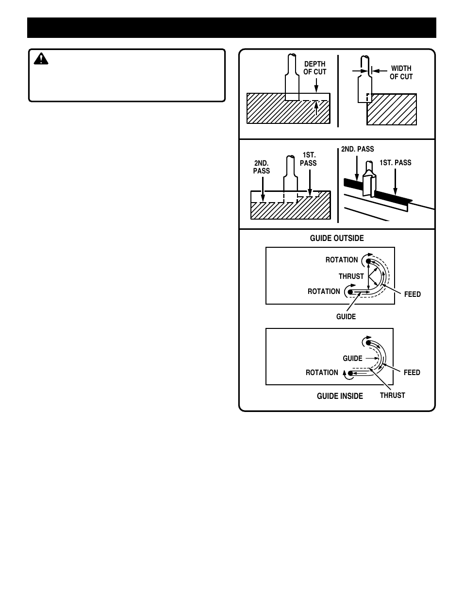 Operation, Warning | Ryobi R161 User Manual | Page 11 / 16