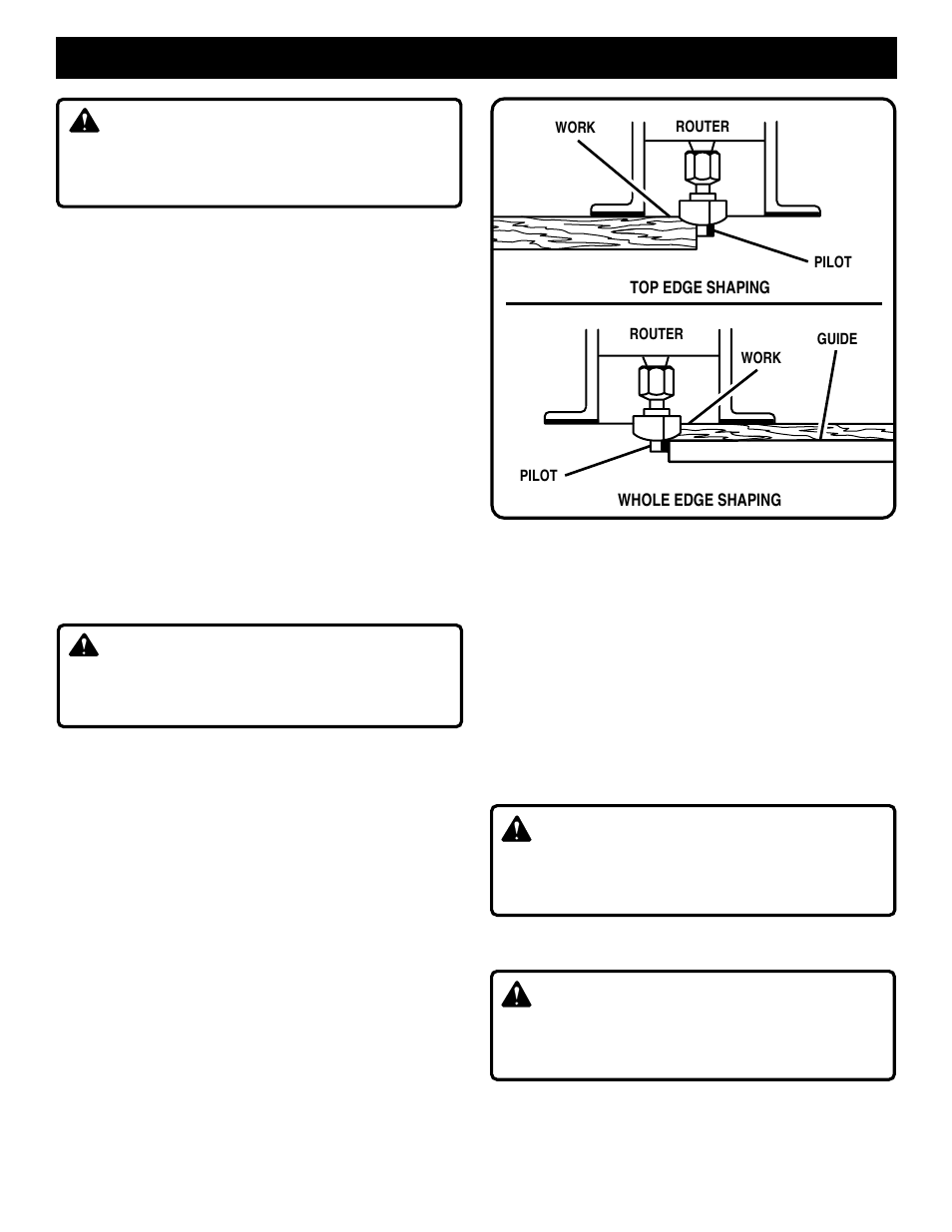 Operation, Warning | Ryobi R161 User Manual | Page 12 / 16