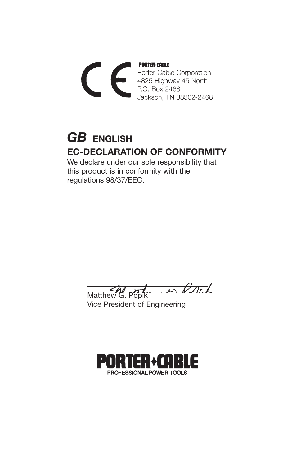 Porter-Cable 894884-003 User Manual | Page 2 / 12