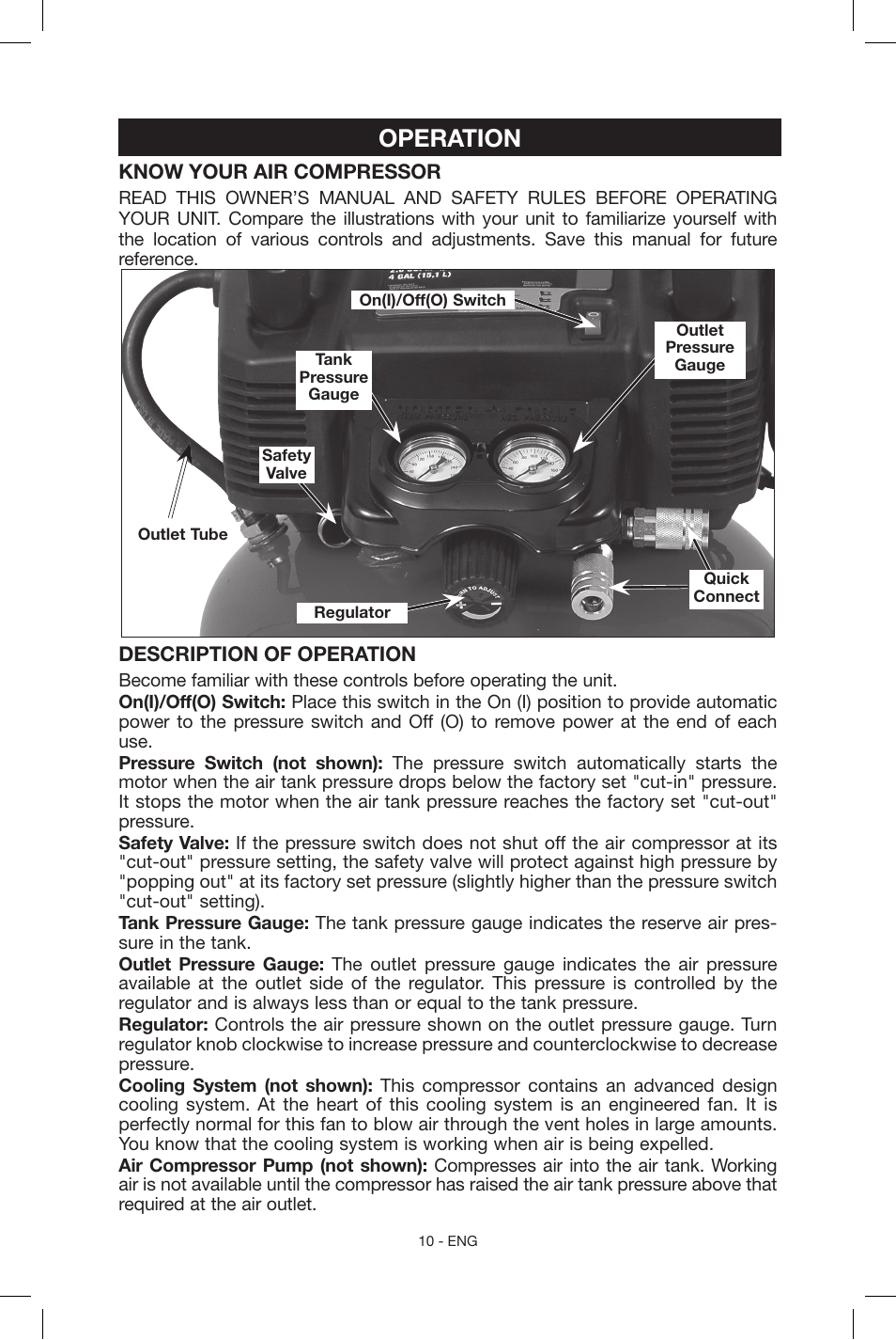 Operation | Porter-Cable C2004 User Manual | Page 10 / 64