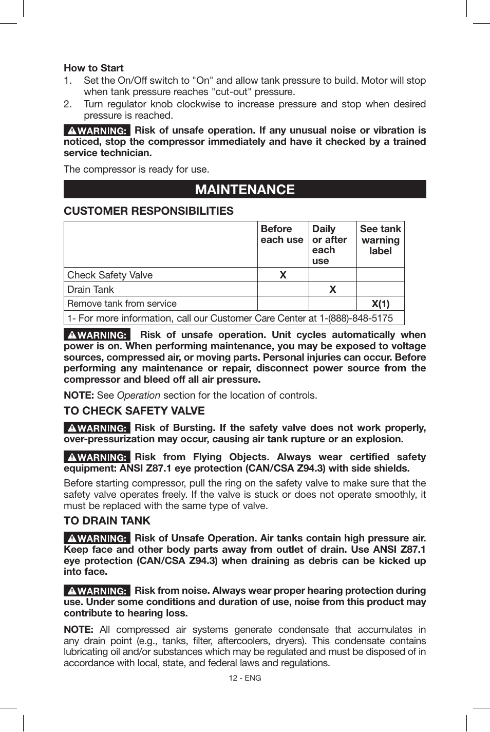Maintenance | Porter-Cable C2004 User Manual | Page 12 / 64