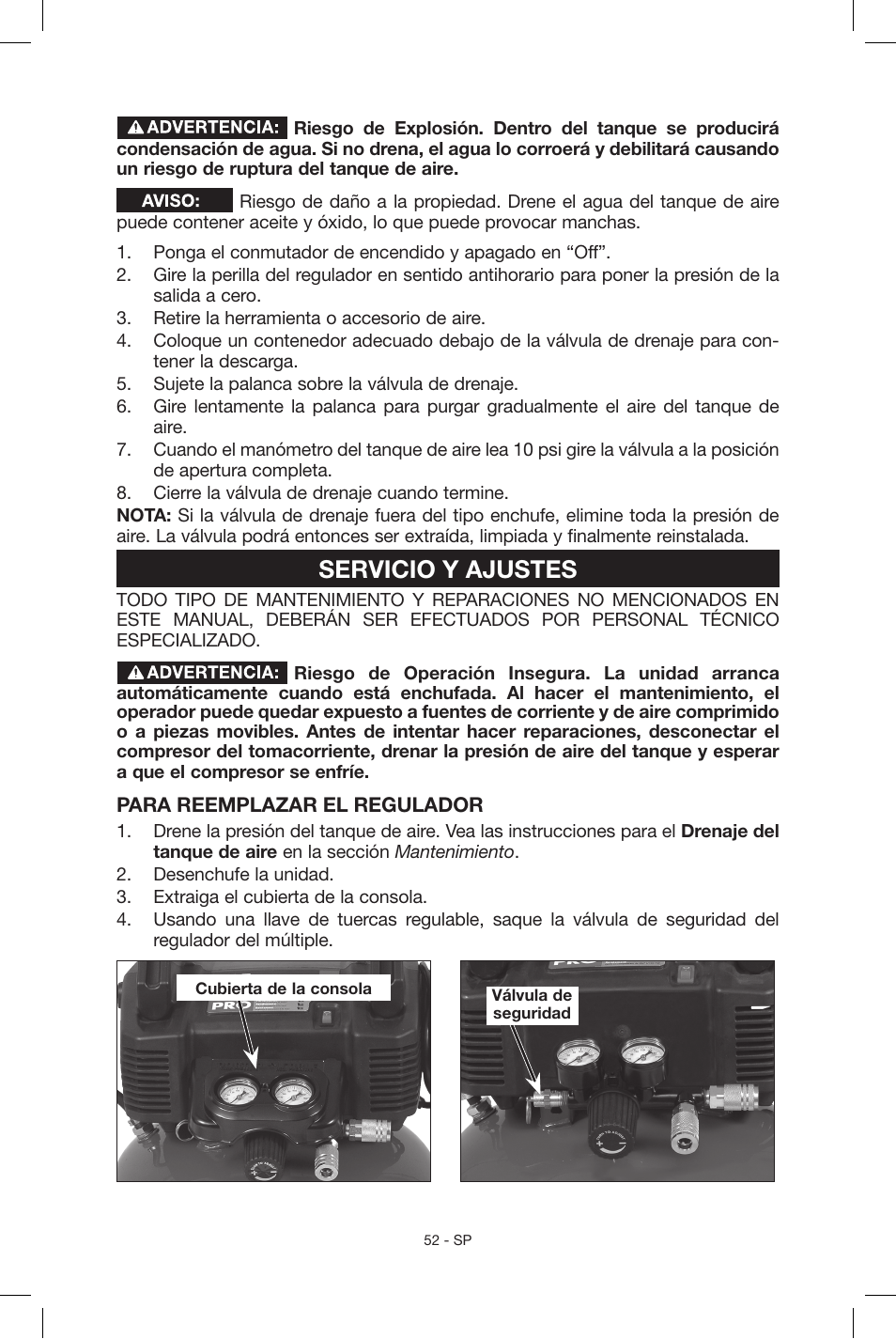 Servicio y ajustes | Porter-Cable C2004 User Manual | Page 52 / 64