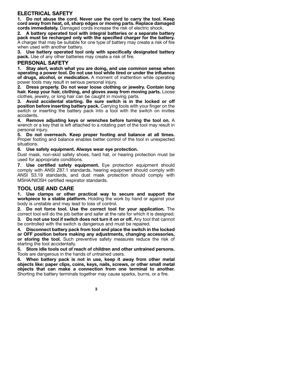 Porter-Cable 8623 User Manual | Page 3 / 19