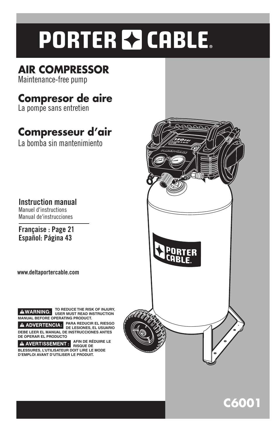 Porter-Cable 1000002853 User Manual | 68 pages