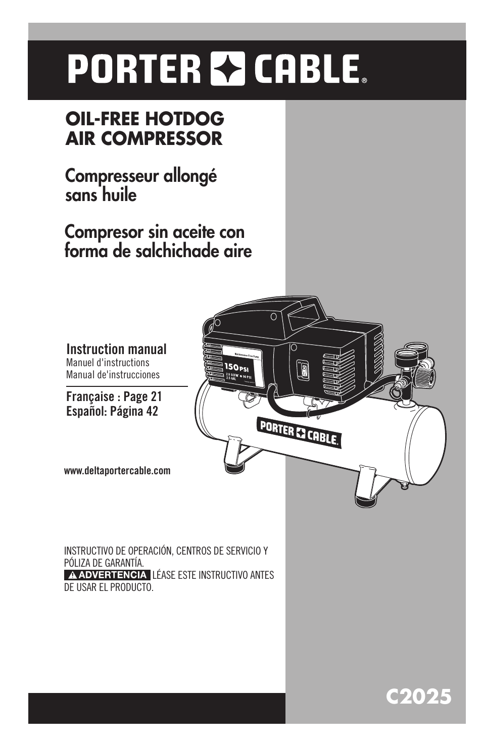 Porter-Cable C2025 User Manual | 64 pages