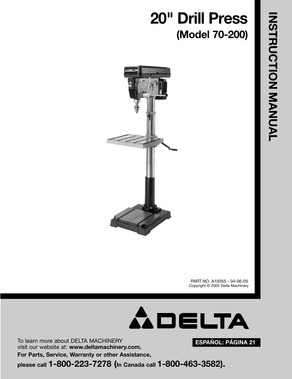 Porter-Cable 70-200 User Manual | 21 pages