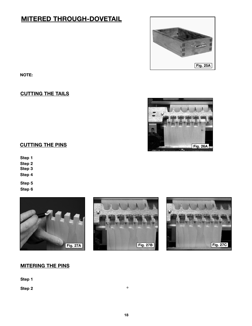 Mitered through-dovetail | Porter-Cable 4216 User Manual | Page 18 / 44